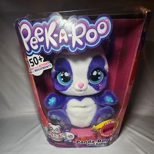 Peek-A-Roo Panda Roo and Baby Interactive Plush Purple 150+ Sounds & Actions